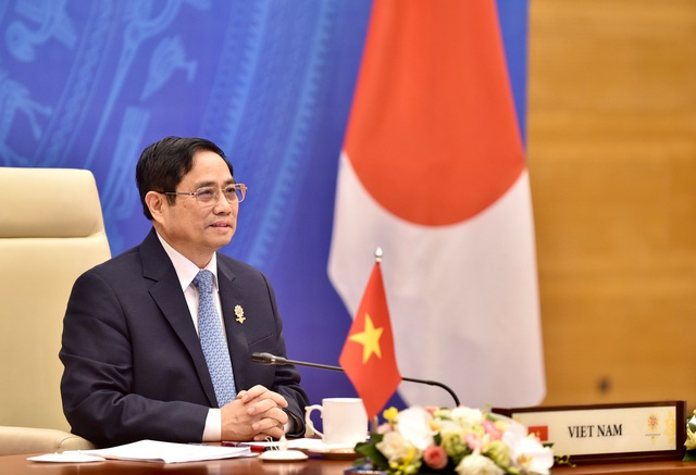 Thủ tướng Phạm Minh Chính đề nghị ASEAN - Nhật Bản phối hợp kiểm soát tốt đại dịch, phục hồi các chuỗi cung ứng - Ảnh 1.