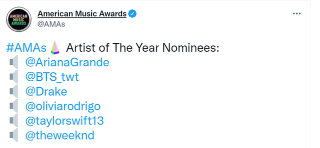 BTS nhận 3 đề cử tại American Music Awards, bao gồm Nghệ sĩ của năm - Ảnh 1.