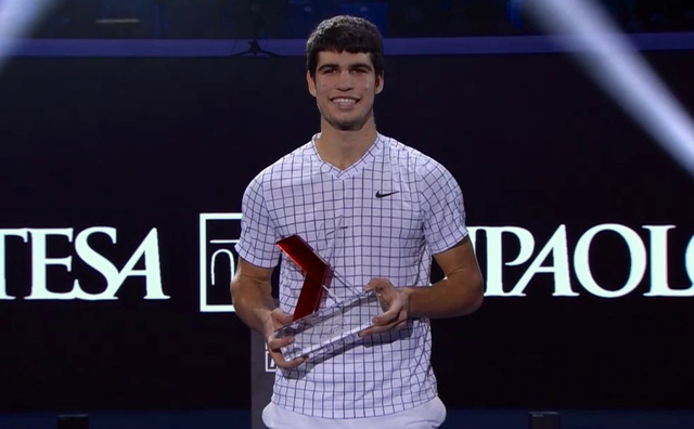 Carlos Alcaraz vô địch giải quần vợt Next Gen ATP Finals - Ảnh 2.