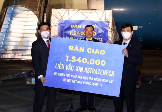 Tiếp nhận 1.540.000 liều vacccine AstraZeneca do Chính phủ Nhật Bản viện trợ - Ảnh 2.