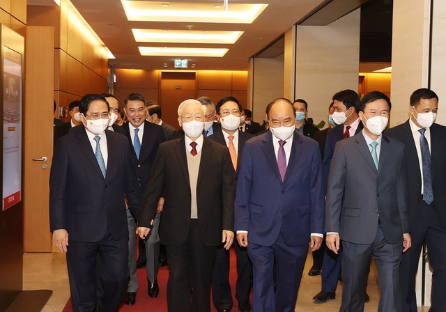 Tổng Bí thư Nguyễn Phú Trọng chủ trì Hội nghị Đối ngoại toàn quốc triển khai thực hiện Nghị quyết Đại hội XIII của Đảng - Ảnh 1.