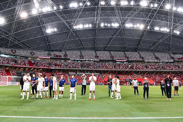 AFF Cup 2020 | ĐT Việt Nam làm quen sân vận động quốc gia Singapore - Ảnh 9.