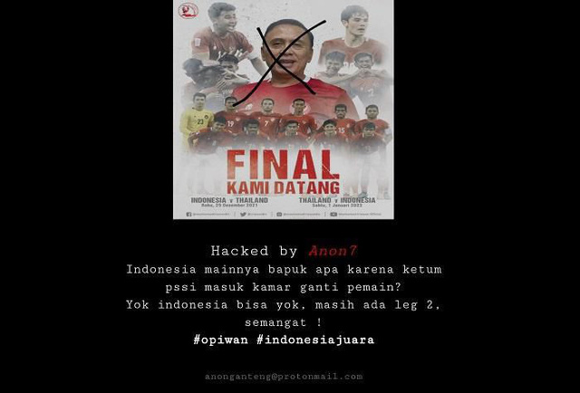 Đội nhà thua đậm, NHM Indonesia phá website của liên đoàn - Ảnh 1.
