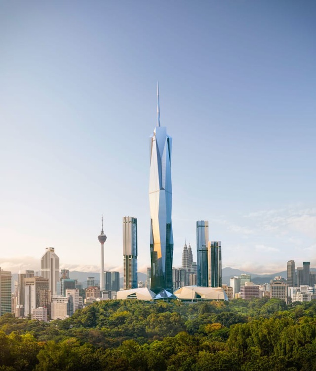 Tòa nhà cao thứ 2 thế giới đang được xây dựng tại Malaysia - Ảnh 2.