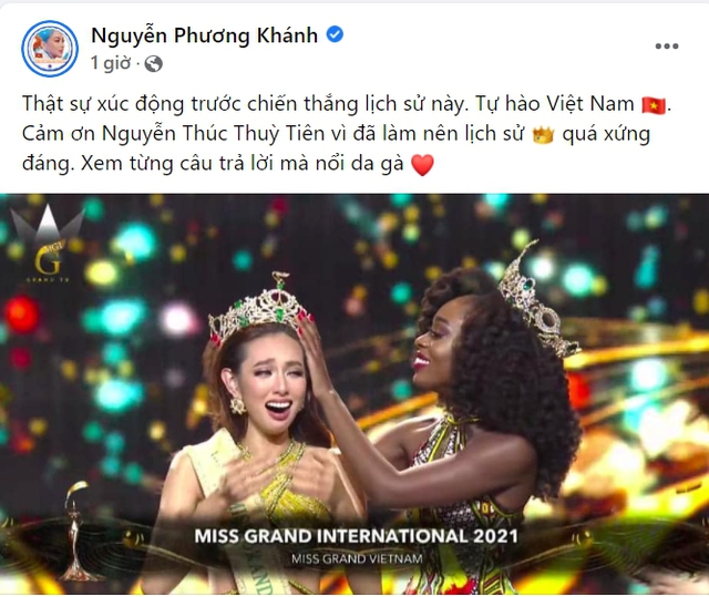 Dàn Hoa hậu, Á hậu, sao Việt rần rần chúc mừng Thùy Tiên - Ảnh 5.