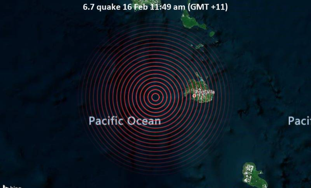 Hứng chịu động đất mạnh 6,7 độ, thủ đô Port Vila của Vanuatu rung chuyển - Ảnh 1.