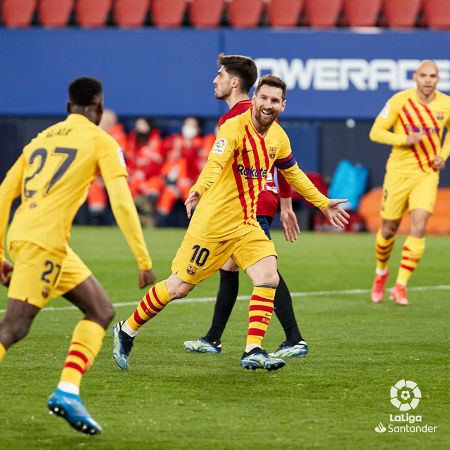 Osasuna 0-2 Barcelona: Leo Messi lập cú đúp kiến tạo, Barca thắng dễ Osasuna - Ảnh 3.