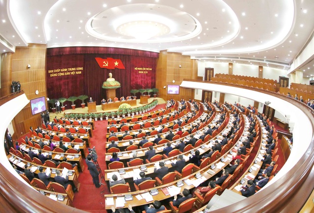 ẢNH: Ngày khai mạc Hội nghị lần thứ 2 Ban Chấp hành Trung ương Đảng khóa XIII - Ảnh 3.