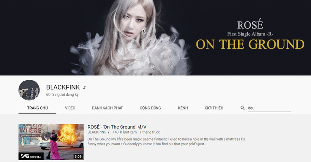 Kênh YouTube của Blackpink vượt mốc 60 triệu lượt theo dõi | VTV.VN