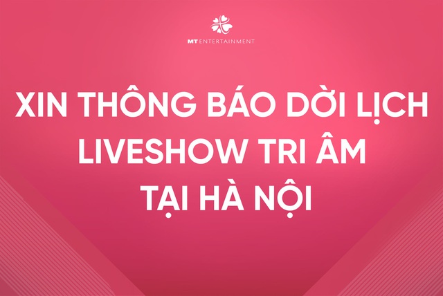 Mỹ Tâm hoãn show Tri Âm tại Hà Nội vì đại dịch, sẽ hoàn tiền nếu khán giả hủy vé - Ảnh 1.
