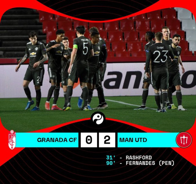 Kết quả tứ kết lượt đi Europa League: Granada 0-2 Man Utd, Arsenal 1-1 Slavia - Ảnh 2.