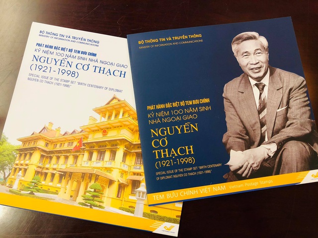 Phát hành đặc biệt bộ tem kỷ niệm 100 năm sinh nhà ngoại giao Nguyễn Cơ Thạch - Ảnh 4.