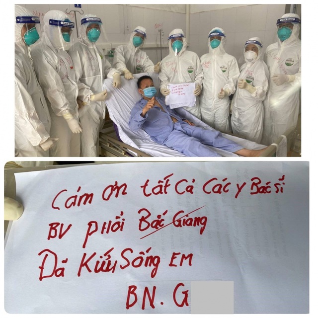 Bệnh nhân COVID-19 nặng đầu tiên ở Bắc Giang được xuất viện - Ảnh 1.