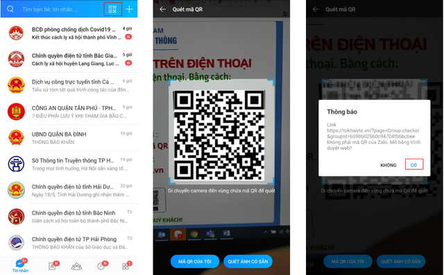 Nhận mã QR tờ khai y tế qua Zalo giúp giảm thao tác chụp màn hình - Ảnh 2.