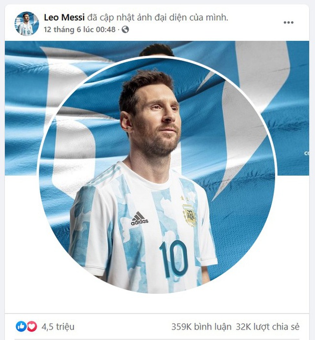 Kỷ lục Messi trên Facebook (Messi\'s record on Facebook): Messi không chỉ là một siêu sao bóng đá, mà anh còn sở hữu một lượng fan hâm mộ lớn trên toàn thế giới. Hình ảnh này sẽ giúp bạn hiểu rõ hơn về sự nổi tiếng và tầm ảnh hưởng của anh trên mạng xã hội lớn nhất thế giới.