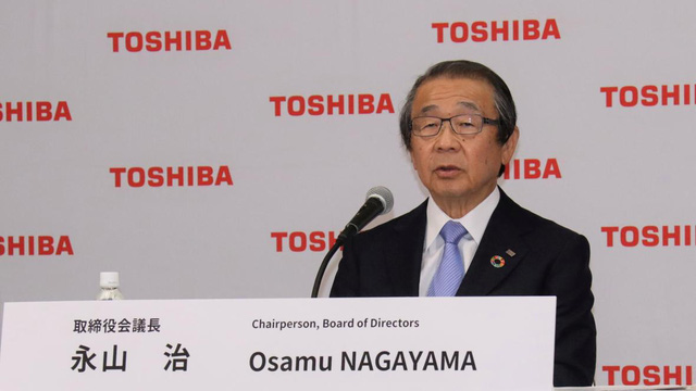 Chủ tịch Toshiba bị phế truất - Ảnh 1.