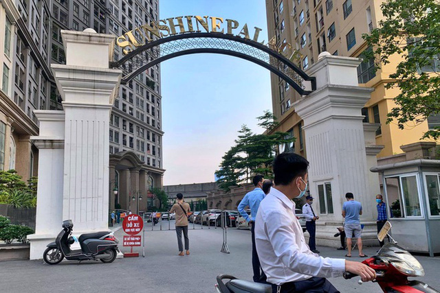 Hà Nội: Phong tỏa tạm thời tòa nhà Vietinbank và chung cư Sunshine Palace - Ảnh 1.
