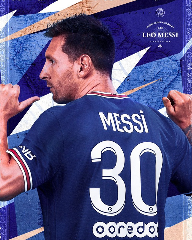 Messi đã chọn mặc số 30 trên áo tại trận đấu đầu tiên cùng Paris Saint-Germain. Hãy xem hình ảnh này để thấy Messi diện áo PSG với số áo mới.