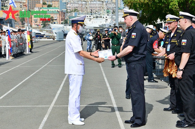 Bế mạc môn thi “Cúp biển”, Bộ đội Hải quân Việt Nam thắng lớn tại Army Games 2021 - Ảnh 1.