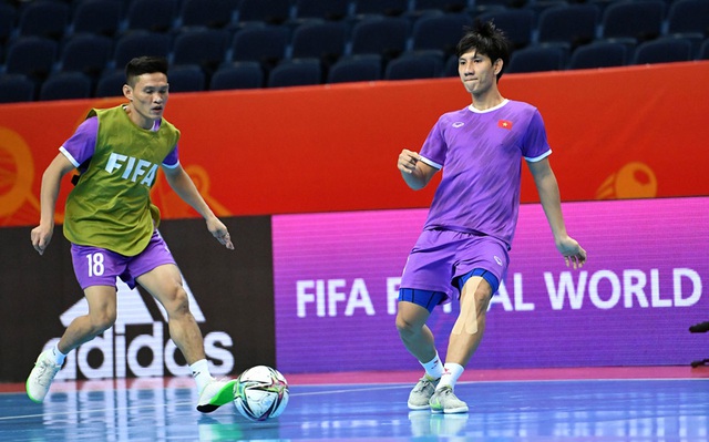 ĐT futsal Việt Nam hướng tới kết quả khả quan trước ĐT futsal Nga tại vòng 1/8 - Ảnh 1.