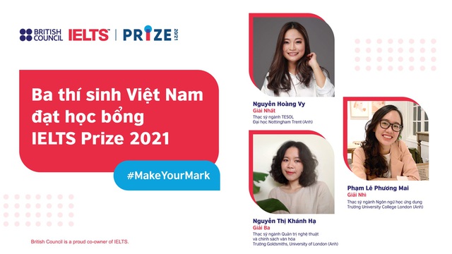 3 nữ thí sinh của Việt Nam nhận học bổng IELTS Prize 2021 - Ảnh 1.