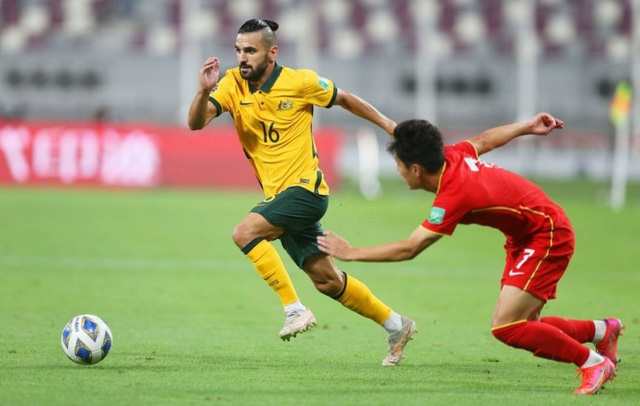 Vòng loại thứ 3 World Cup 2022: Australia thắng đậm ĐT Trung Quốc 3-0 trong trận mở màn - Ảnh 1.