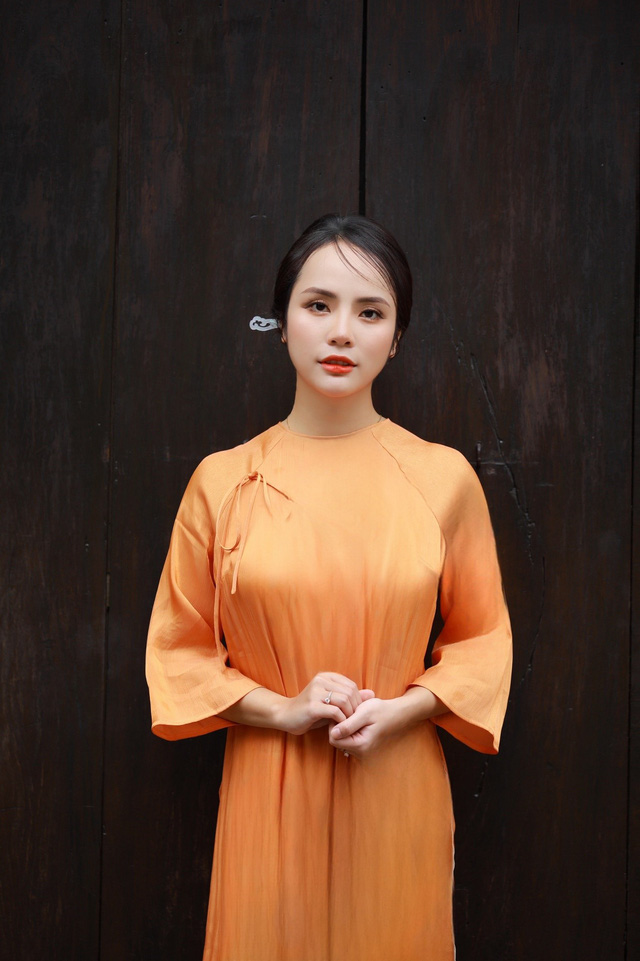 Đốn tim trước vẻ đẹp của Hoa khôi Hà Nội qua tà áo dài truyền thống - Ảnh 2.