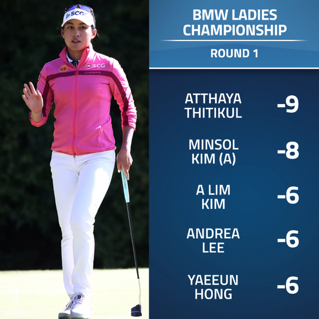 Atthaya Thitikul dẫn đầu sau vòng 1 giải golf BMW Ladies Championship - Ảnh 1.