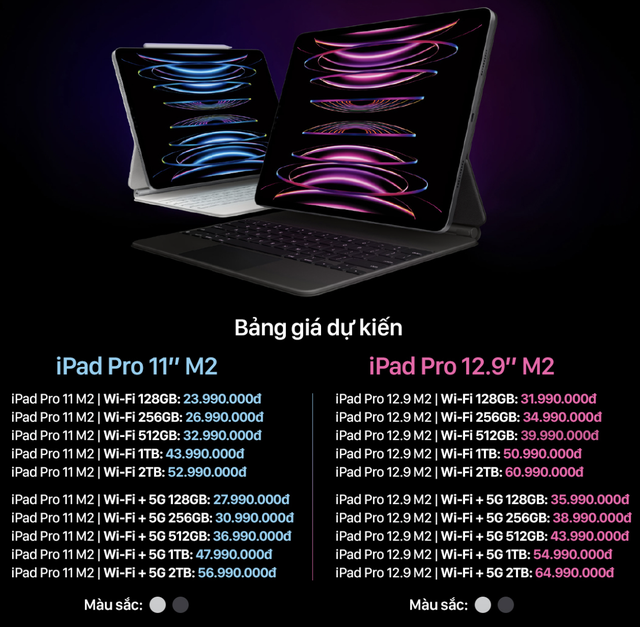 iPad Gen 10 và iPad Pro 2022 dự kiến có giá từ 12,99 triệu đồng - Ảnh 2.