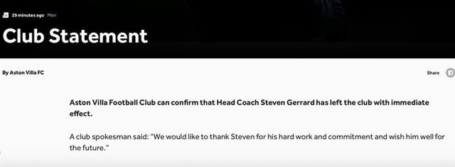 Steven Gerrard bị sa thải ngay sau trận thua Fulham - Ảnh 3.