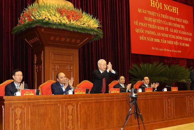 Tổng Bí thư Nguyễn Phú Trọng chủ trì Hội nghị triển khai thực hiện Nghị quyết của Bộ Chính trị về vùng Đông Nam Bộ - Ảnh 4.