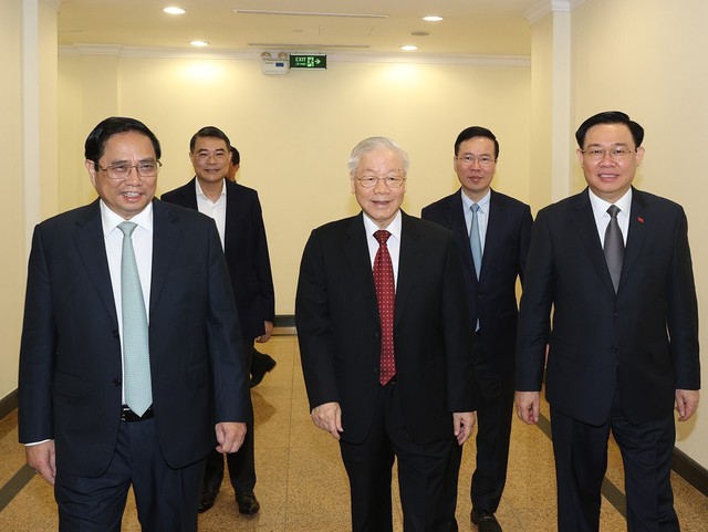 Tổng Bí thư Nguyễn Phú Trọng chủ trì Hội nghị triển khai thực hiện Nghị quyết của Bộ Chính trị về vùng Đông Nam Bộ - Ảnh 2.