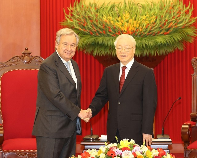 Tổng Thư ký Liên hợp quốc kết thúc chuyến thăm chính thức Việt Nam - Ảnh 1.