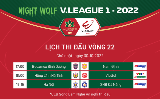 Lịch thi đấu và trực tiếp vòng 22 V.League hôm nay: Tâm điểm Hồng Lĩnh Hà Tĩnh - CLB Viettel   - Ảnh 1.