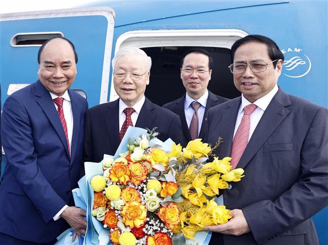 Tổng Bí thư Nguyễn Phú Trọng lên đường thăm chính thức nước Cộng hòa Nhân dân Trung Hoa - Ảnh 1.