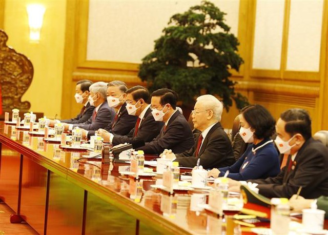 Tổng Bí thư Nguyễn Phú Trọng hội đàm với Tổng Bí thư, Chủ tịch Trung Quốc Tập Cận Bình - Ảnh 2.