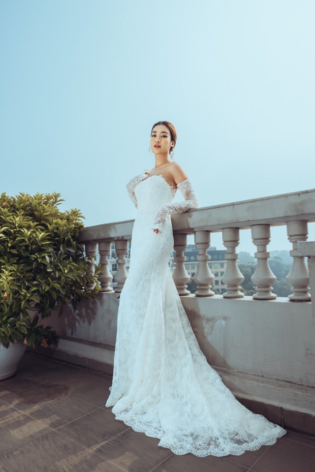 Hoa hậu Đỗ Mỹ Linh tung bộ ảnh diện váy cưới - Ảnh 11.