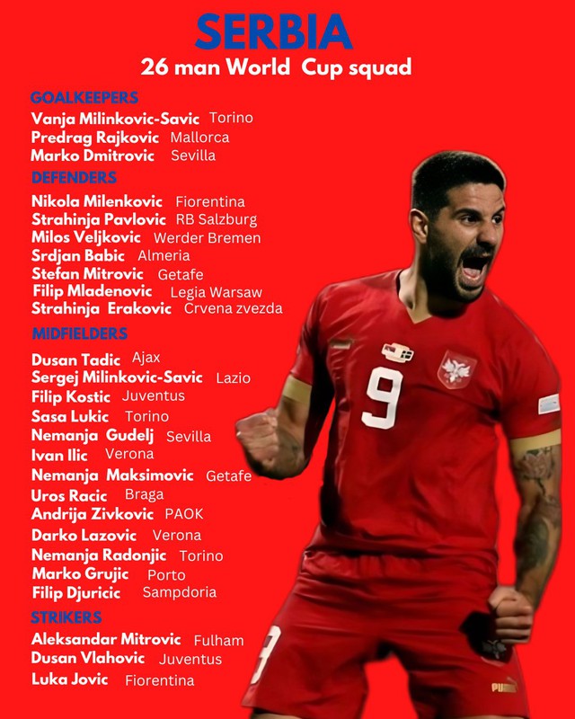 Toàn bộ danh sách cầu thủ của 32 đội tuyển tham dự FIFA World Cup 2022 - Ảnh 9.