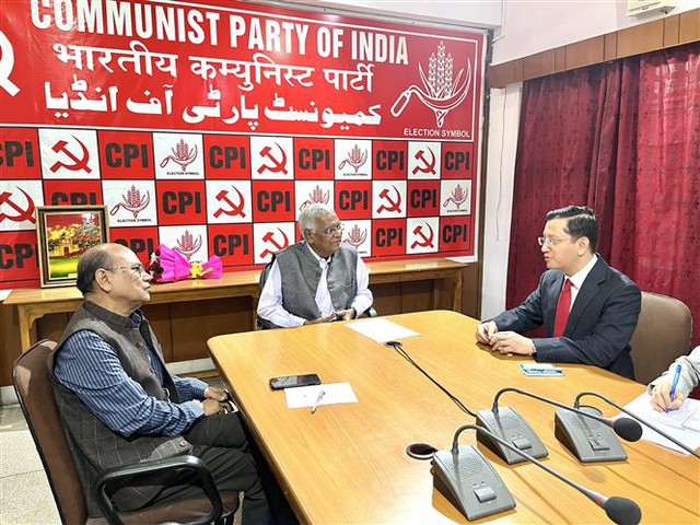 Đảng Cộng sản Việt Nam và Đảng Cộng sản Ấn Độ khẳng định tích cực phối hợp trên các diễn đàn đa phương - Ảnh 2.
