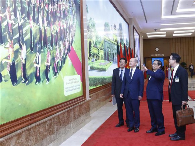 Thủ tướng Phạm Minh Chính hội đàm với Thủ tướng CHLB Đức Olaf Scholz - Ảnh 3.