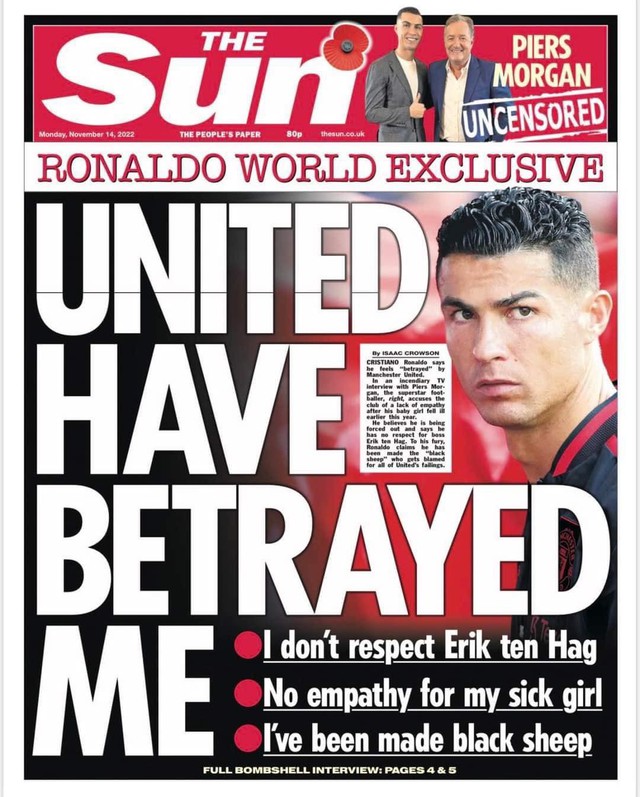 Ronaldo: Man Utd đã phản bội tôi   - Ảnh 1.