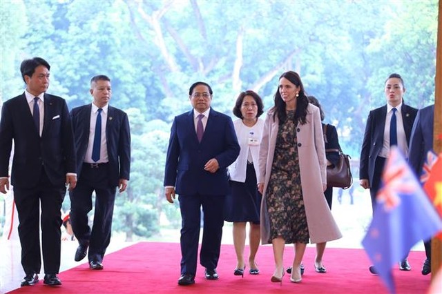 Thủ tướng Phạm Minh Chính chủ trì lễ đón Thủ tướng New Zealand thăm chính thức Việt Nam - Ảnh 12.