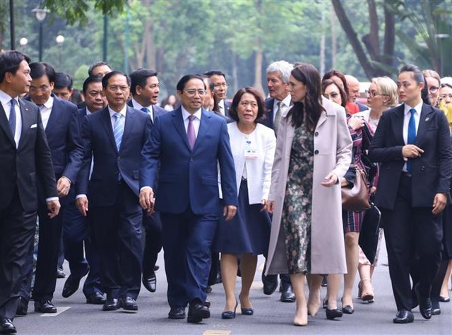 Thủ tướng Phạm Minh Chính chủ trì lễ đón Thủ tướng New Zealand thăm chính thức Việt Nam - Ảnh 11.