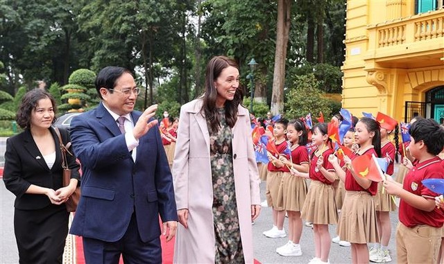 Thủ tướng Phạm Minh Chính chủ trì lễ đón Thủ tướng New Zealand thăm chính thức Việt Nam - Ảnh 3.