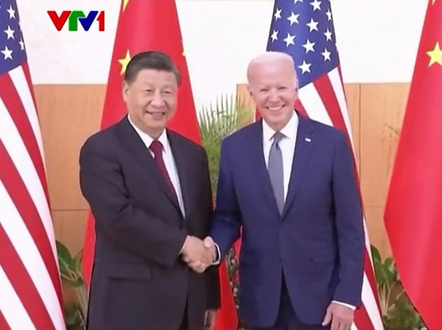  Lãnh đạo Mỹ - Trung Quốc gặp nhau trong bầu không khí cởi mở - Ảnh 1.