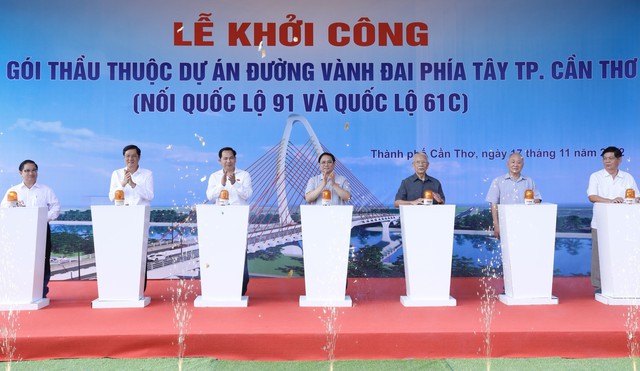 Thủ tướng Phạm Minh Chính dự khởi công dự án tạo động lực phát triển mới cho Cần Thơ  - Ảnh 1.