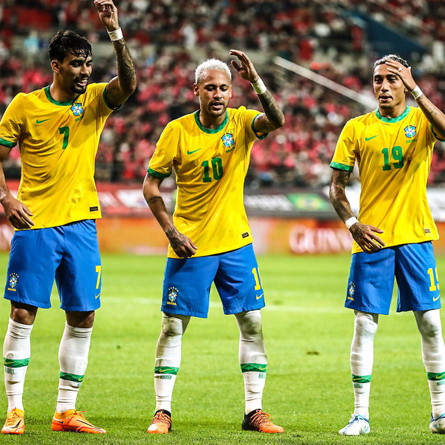 Brazil sẵn sàng làm bùng nổ khán đài với những điệu nhảy ăn mừng bàn thắng - Ảnh 1.