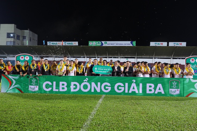 CLB Hà Nội và Topebland Bình Định vào chung kết Cúp Quốc gia Baf Meat 2022 - Ảnh 4.