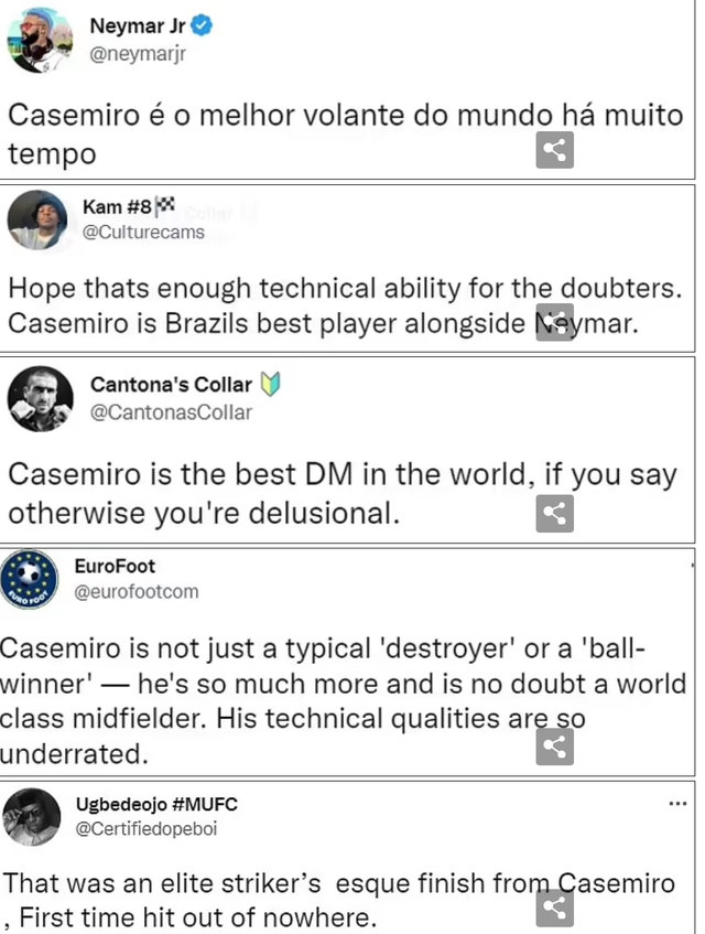 Fan Brazil ngất ngây vì siêu phẩm của Casemiro - Ảnh 2.