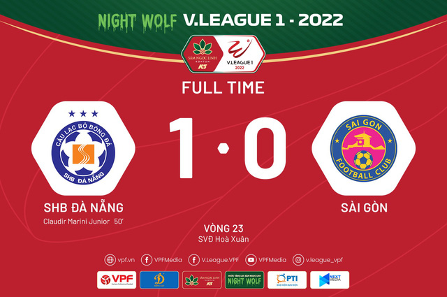Vòng 23 V.League 1-2022: SHB Đà Nẵng trụ hạng sớm 3 vòng đấu, CLB Hải Phòng chia điểm bất ngờ   - Ảnh 2.